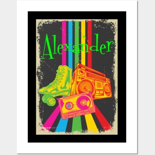Alexander Vintage 80's Skates Boombox Posters and Art